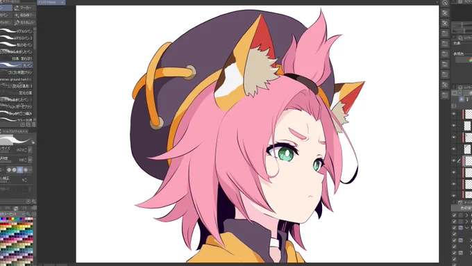 不機嫌な猫 