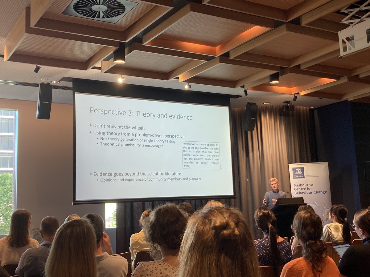 MCBC_UniMelb's tweet photo. Professor Rik Crutzen opens our conference by encouraging theoretical promiscuity #interventionmapping #behaviourchange #MCBClaunch #MCBCconference https://t.co/RXzmUNTR41
