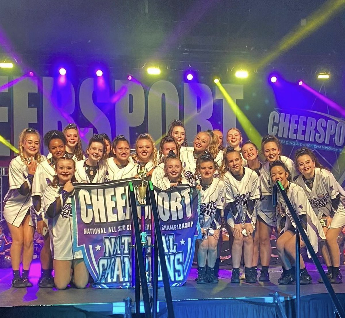 SECheerATL's tweet photo. Make room for all that new hardware! Congrats to…

🍭 Sugarland 
💣 B52’s
💙 REM
💛 Creed

CHEERSPORT NATIONAL CHAMPIONS!!! 

#showtimeeliteATL #CHEERSPORT https://t.co/GqPZnj4PqN