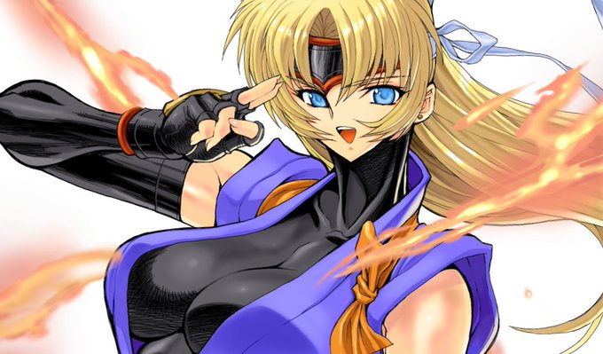 #松本零士
ゲームの企画で、キャラクターデザイン会議の時にチームから出されたテーマが「金髪女性・ニンジャ」でした。
当時ほぼ迷わずにこのキャラをデザインしましたが「耳元のカール」などはモロに松本美女からインスパイアされたものです。 