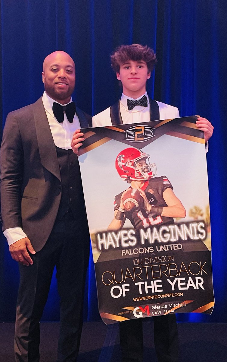 Hayes Maginnis (@hayesshowtime) on Twitter photo Very thankful to be named <a href="/borntocompete/">Born to Compete™</a> Quarterback Of The Year! Thankful for my teammates and coaches! Very thankful to be named <a href="/borntocompete/">Born to Compete™</a> Quarterback Of The Year! Thankful for my teammates and coaches!