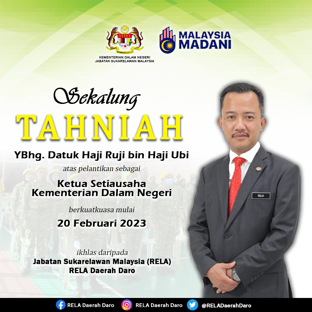RELA Daerah Daro tweet media