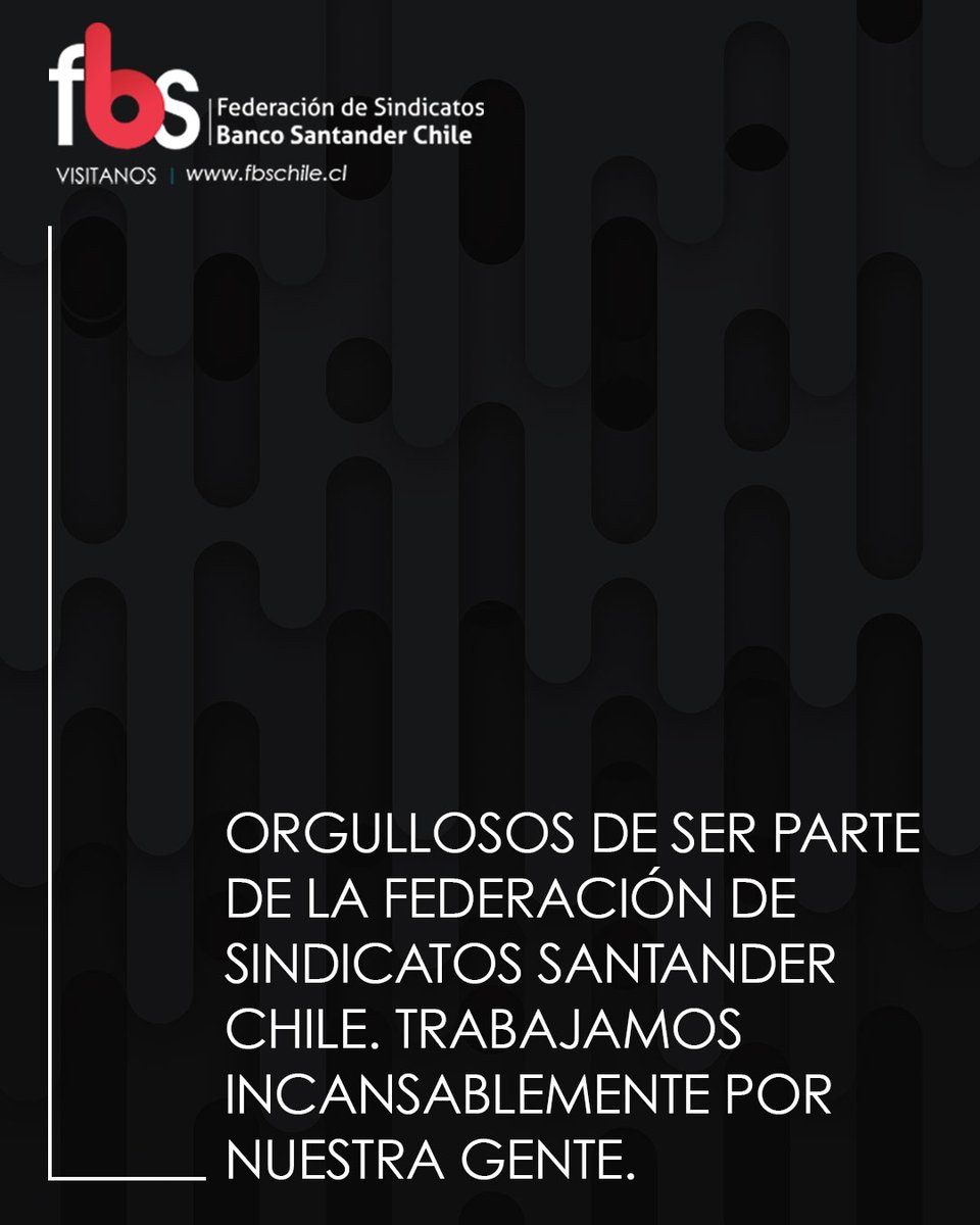 FBSChile's tweet photo. Agradecemos a todos los que han confiado en nosotros y nos han apoyado en esta noble tarea. ¡Seguiremos trabajando por nuestra gente y nuestra Federación de Sindicatos Santander Chile con todo nuestro corazón! 

#fbschile #lunes #motivacion https://t.co/SUacCB5RfA