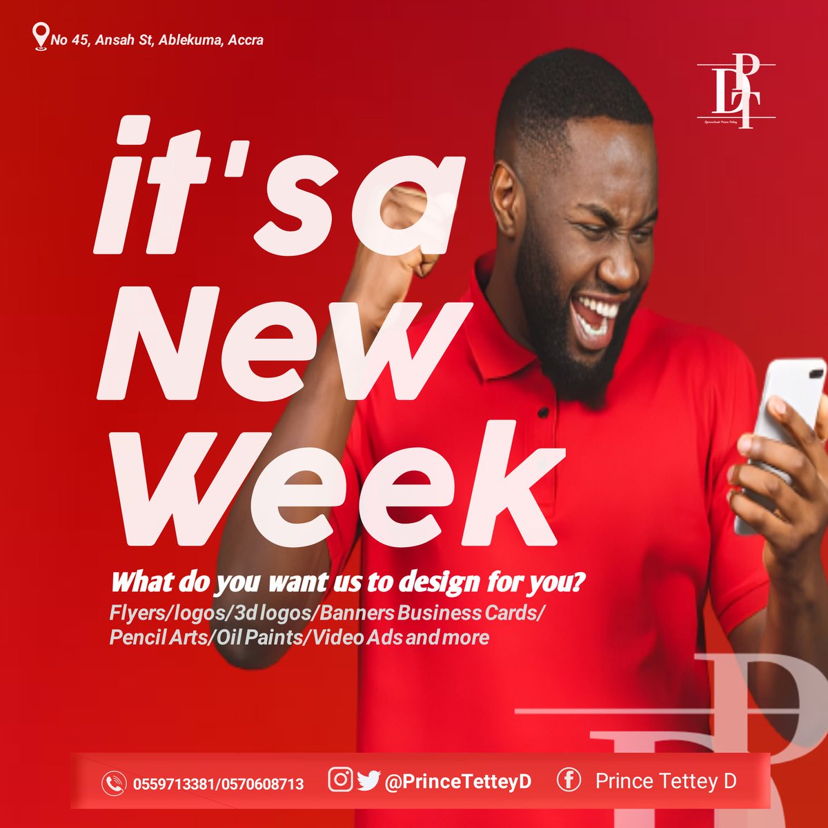 PrinceTetteyD's tweet photo. It's a new week we go again.
#DptDesigns https://t.co/jncPqBrUuO