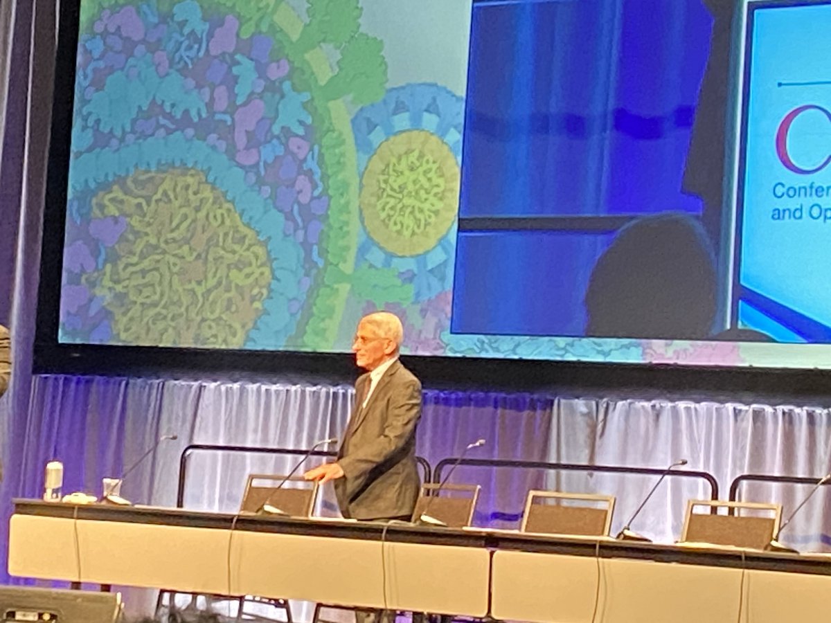 DrMerminCDC's tweet photo. Standing ovation for Tony Fauci at #CROI2023, after he gave a remarkable tour of the science, challenges, and future of HIV. https://t.co/LunOVH7v9R