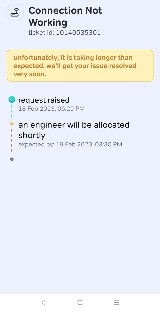 Heena0309's tweet photo. @airtelindia @Airtel_Presence it's been 2days internet is still down and no one has contacted us for the same, there is no customer care number to contact. Are you guys even bothered? https://t.co/sMaJVbNLjR