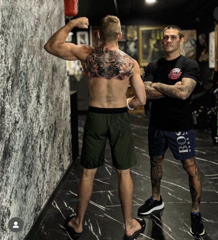 mmamania's tweet photo. Dan Hooker finally got some ink https://t.co/T63QZRBXKf