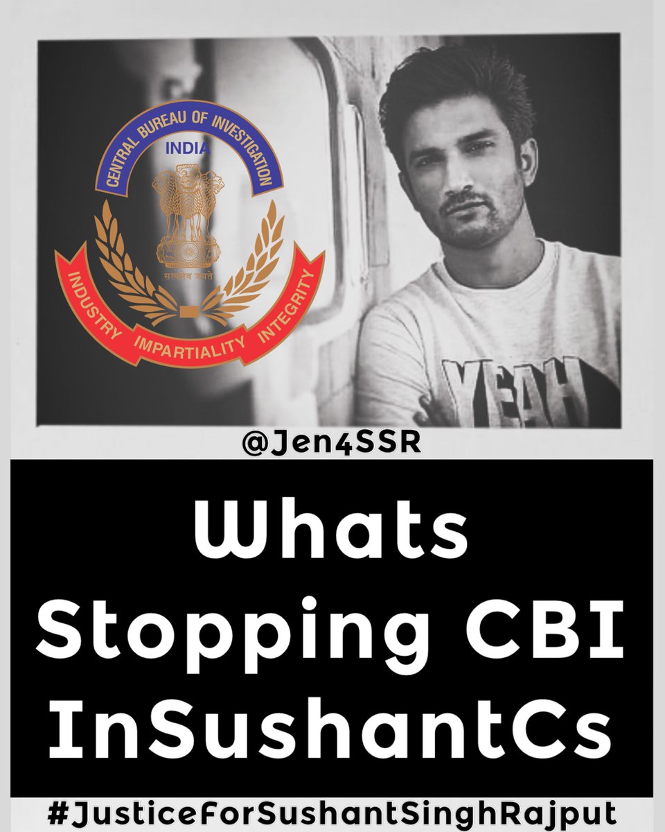 Jen4SSR🇲🇻 (@jen4ssr) on Twitter photo Whats Stopping CBI InSushantCs
We want answers ❗️
We want updates ❗️
We want Justice‼️
CBI❗️ We hold you accountable for the injustice ‼️🔊🔊
We had better expectations from you 🫵🏼
<a href="/itsSSR/">Sushant Singh Rajput</a> <a href="/withoutthemind/">Priyanka Singh</a> <a href="/divinemitz/">Meetu Singh</a> <a href="/shwetasinghkirt/">Shweta Singh Kirti</a> <a href="/opsinghips/">OP Singh</a> Whats Stopping CBI InSushantCs
We want answers ❗️
We want updates ❗️
We want Justice‼️
CBI❗️ We hold you accountable for the injustice ‼️🔊🔊
We had better expectations from you 🫵🏼
<a href="/itsSSR/">Sushant Singh Rajput</a> <a href="/withoutthemind/">Priyanka Singh</a> <a href="/divinemitz/">Meetu Singh</a> <a href="/shwetasinghkirt/">Shweta Singh Kirti</a> <a href="/opsinghips/">OP Singh</a>