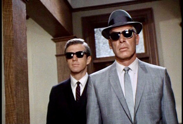Happy birthday Lee Marvin with Clu Gulager in The Killers 1964. #LeeMarvin #clugulager #actors #thekillers #1960s