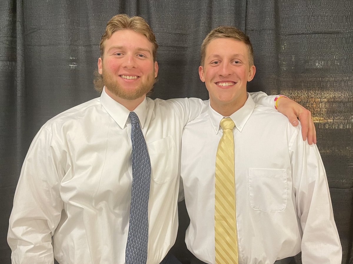 Congratulations to Ryan Santangelo and Patrick Flynn — named Captains of our 2023 squad tonight during our First Pitch Dinner.. Both Sophomores.. Santangelo - Catcher — committed to <a href="/_BryantBaseball/">Bryant Baseball</a> — Flynn - LHP — is committed to <a href="/BUHuskiesBase/">Bloomsburg Huskies Baseball</a> #nccspartansbaseball #SwordsUp⚔️