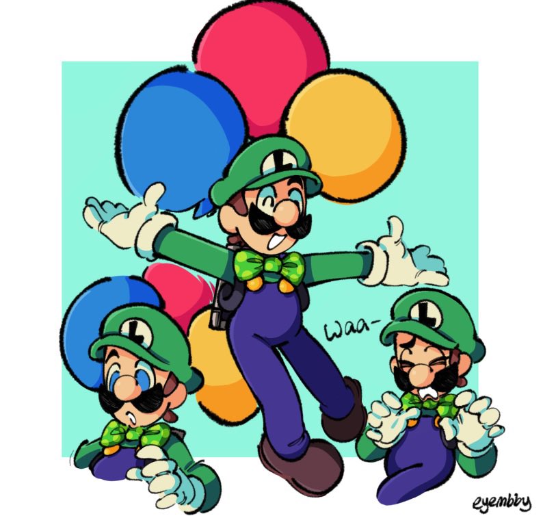 ルイージ 「cutie patootie #Luigi 」|D🐱slow artのイラスト