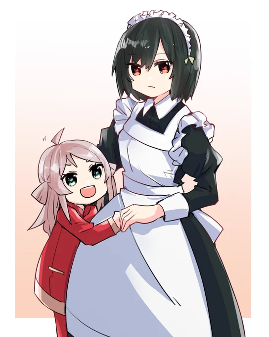 ランジュと栞子さん…ランしおちゃん… #ランしお #これを見た人はメイドをTLに放流しよう 