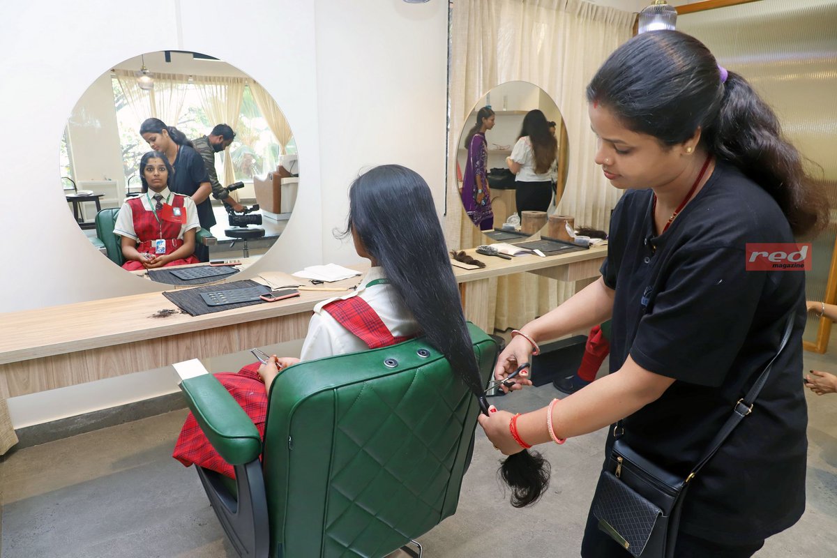 red magazine on Twitter "vizag A hair donation drive for cancer patients was organised by
