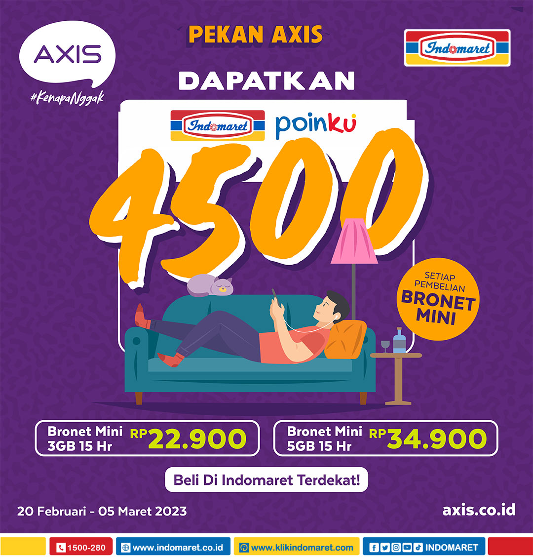 Indomaret on Twitter "Pakai AXIS sebagai provider favorit emang bikin