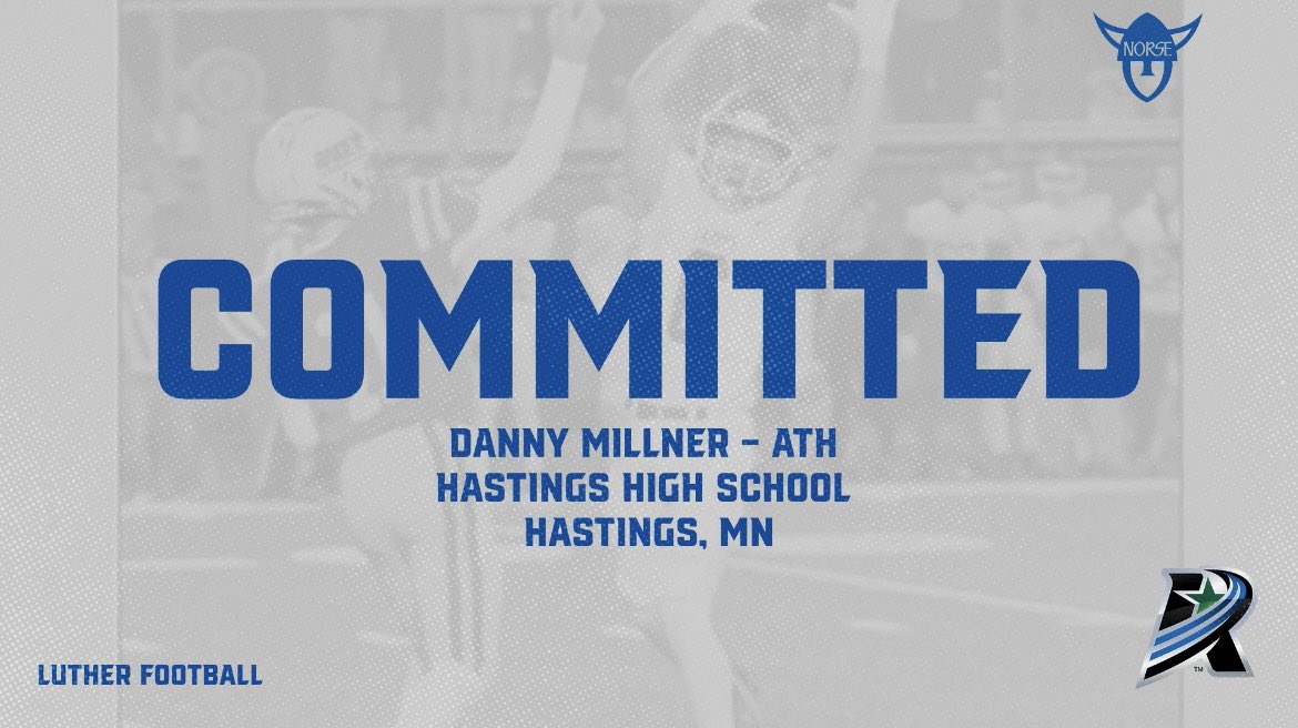 I am extremely excited to announce my commitment to <a href="/LutherFootball/">Luther Football</a> . I would like to thank my family, friends, teammates and coaches who have supported me along my journey. I would like to thank all of the Luther coaches for helping me through this process. #burntheboats