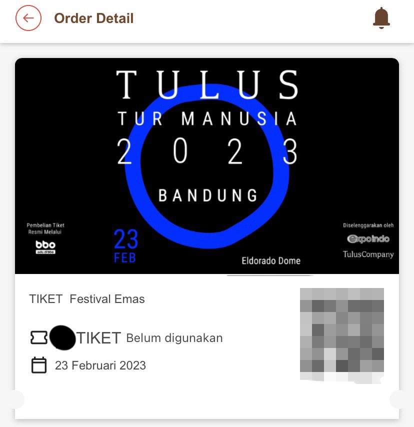 ashfipi's tweet photo. #WTS tiket Tulus Bandung - Emas 1 tix hit me on DM for priceee 😉 via bbo

#Tulusturmanusia2023 #wtstikettulus https://t.co/HmwbDF8yrd