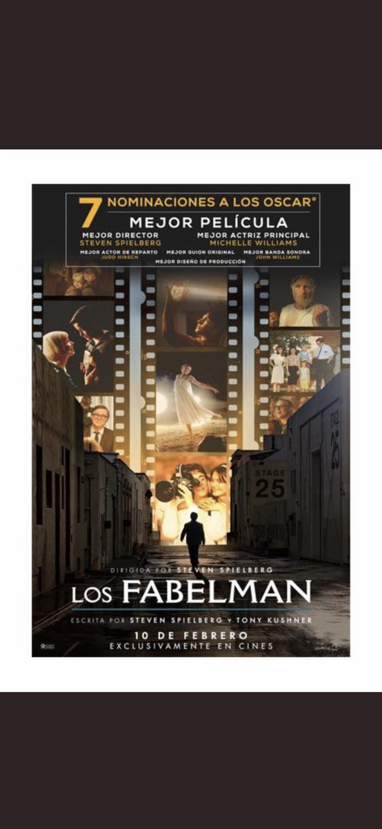 fdiazan's tweet photo. Gran película #LosFabelman ! Emotiva, divertida , drama , risas . No se la pierdan. #Oscars2023 https://t.co/QhhLmOCs1c