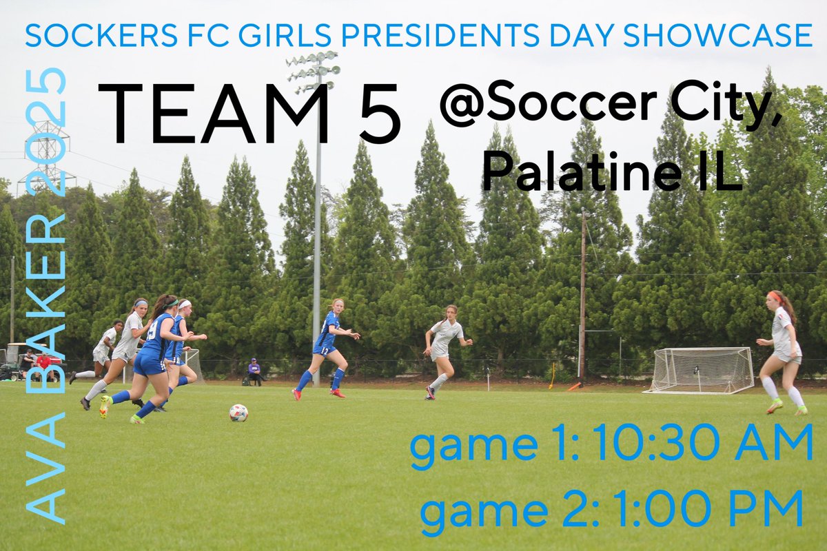 Excited for tomorrow!!!
<a href="/SFCGirlsAcademy/">Sockers FC Girls Academy</a> <a href="/SockersChicago/">Sockers FC Chicago</a>