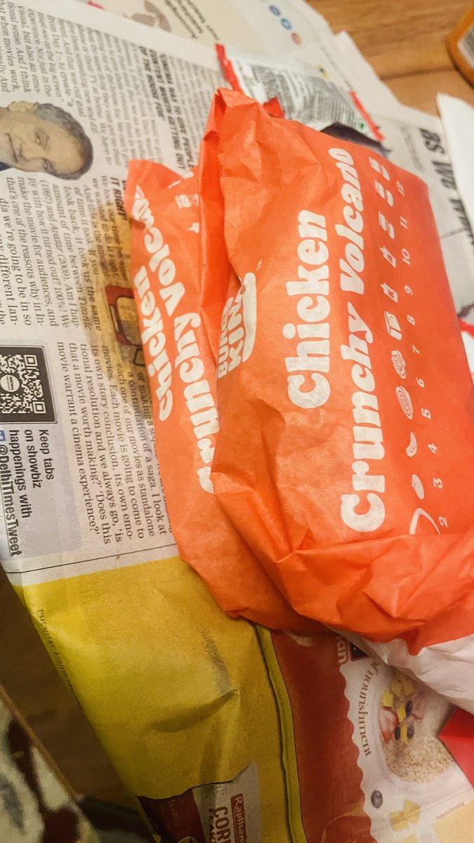 This happens wn u trust big names but what u get big mistakes. Ordered VEG Taco &amp; NONVEG delivered.I was abt to eat but suddenly noticed the wrapper &amp; then the bill
dated: 19/02/202311:30PM #burgerking #Zomato
<a href="/zomato/">zomato</a> <a href="/BurgerKing/">Burger King</a> <a href="/zomato/">zomato</a> are <a href="/BurgerKing/">Burger King</a> old railway road Gurgaon