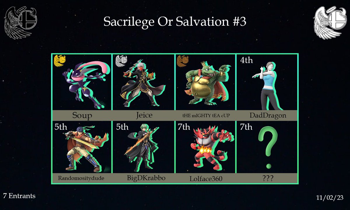 Congratulations to the Winner of Sacrilege or Salvation #3 @SopaDeFideooooo