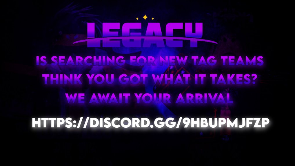 LegacyRWRBLX's tweet photo. Legacy is hiring!

If you and your partner think you can both become future Legacy! TTCs, DM Dyl#7744, or join our discord https://t.co/7jvjRtl55r.

This is where your legacies begin. #Legacy https://t.co/R1vAaBgBKw