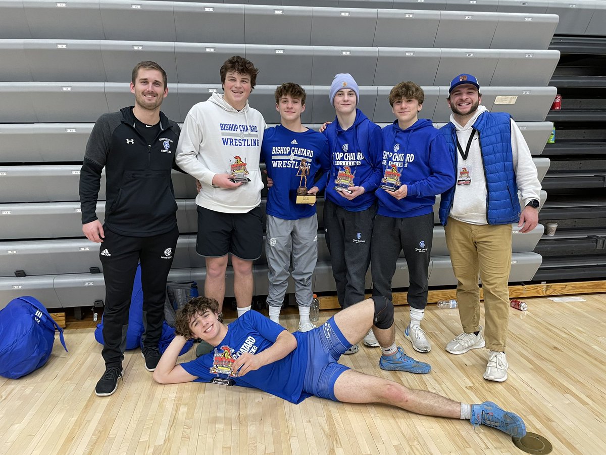 The Trojans were ROLLING today at Indy Nationals.

Sam Bustamante: 1st place
Kade Rickard: 3rd place 
Jack Davis: 4th place
Andrew Troy: 5th place
Gabriel McNamee: 7th place

Great work to all of our wrestlers who competed.