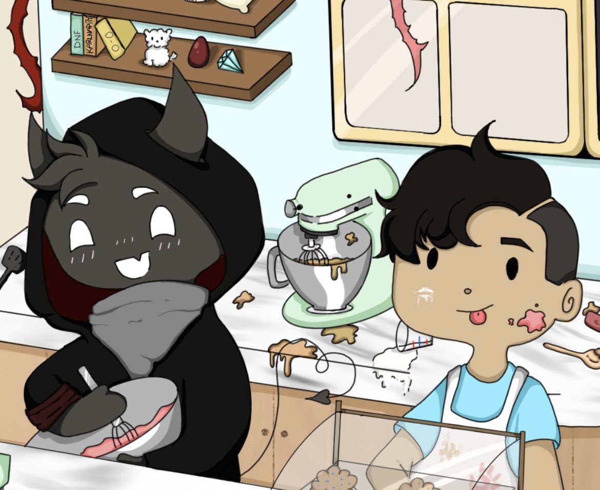 mintyduckdraws's tweet photo. welcome to the skephalo muffin shop!! 

 ☆all hate will be blocked ☆
   ☆ #skephalofanart  #badboyhalo #skeppy ☆ https://t.co/rbP6isR5E7