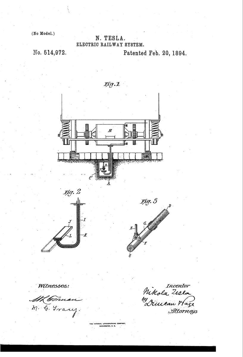 engineers_feed's tweet photo. On Feb 20, 1894, Nikola Tesla patented Electric Railway System. https://t.co/JDOanOXtCG