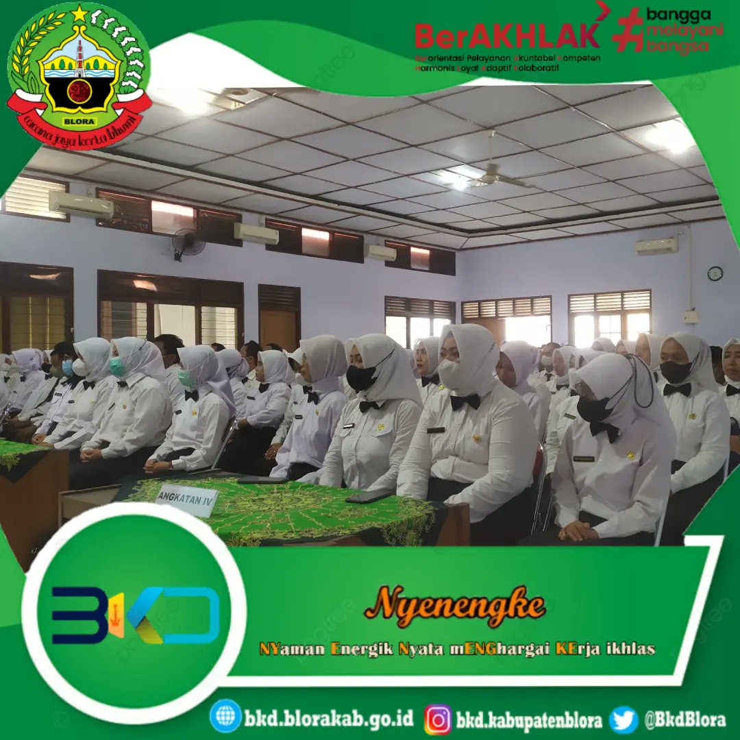 BkdBlora's tweet photo. 20/02/2023, Bertempat di aula PKPRI dilaksanakan Pembukaan Orientasi Pegawai Pemerintah dengan Perjanjian Kerja ,Pengenalan Nilai dan Etika Pada Instansi Pemerintah Kabupaten Blora Tahun 2023 Gelombang I. yang dibuka oleh Kepala BKD Drs. Heru Eko Wiyono, M. Si. https://t.co/j2bWFhcjn2