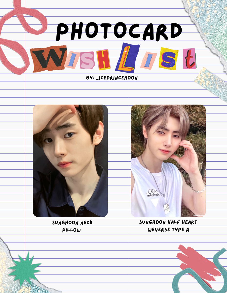 ENHYPEN Marketplace on Twitter "RT _iceprincehoon interest check wtb