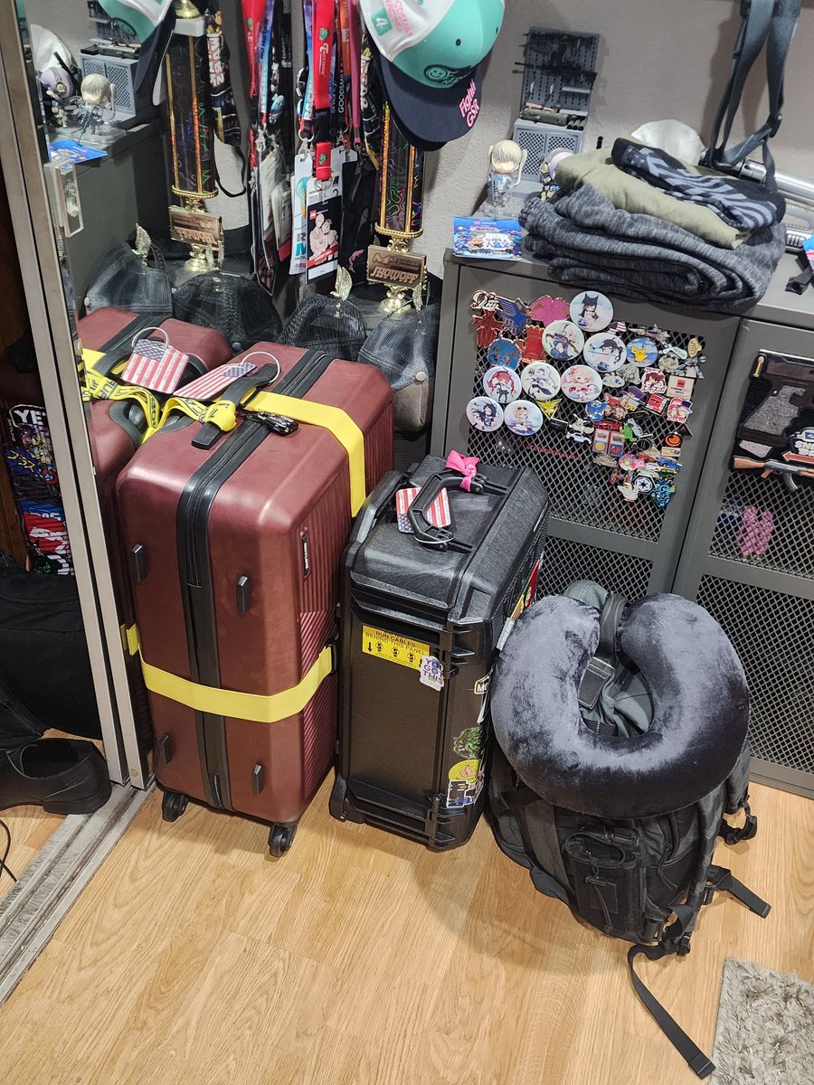 Packed up and ready to head to Japan.