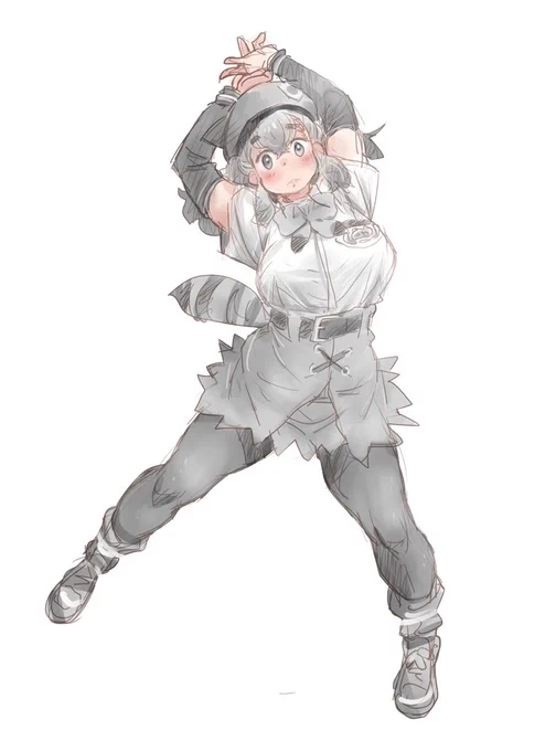 高身長概念のワイドボディなヒカリちゃん描けた 