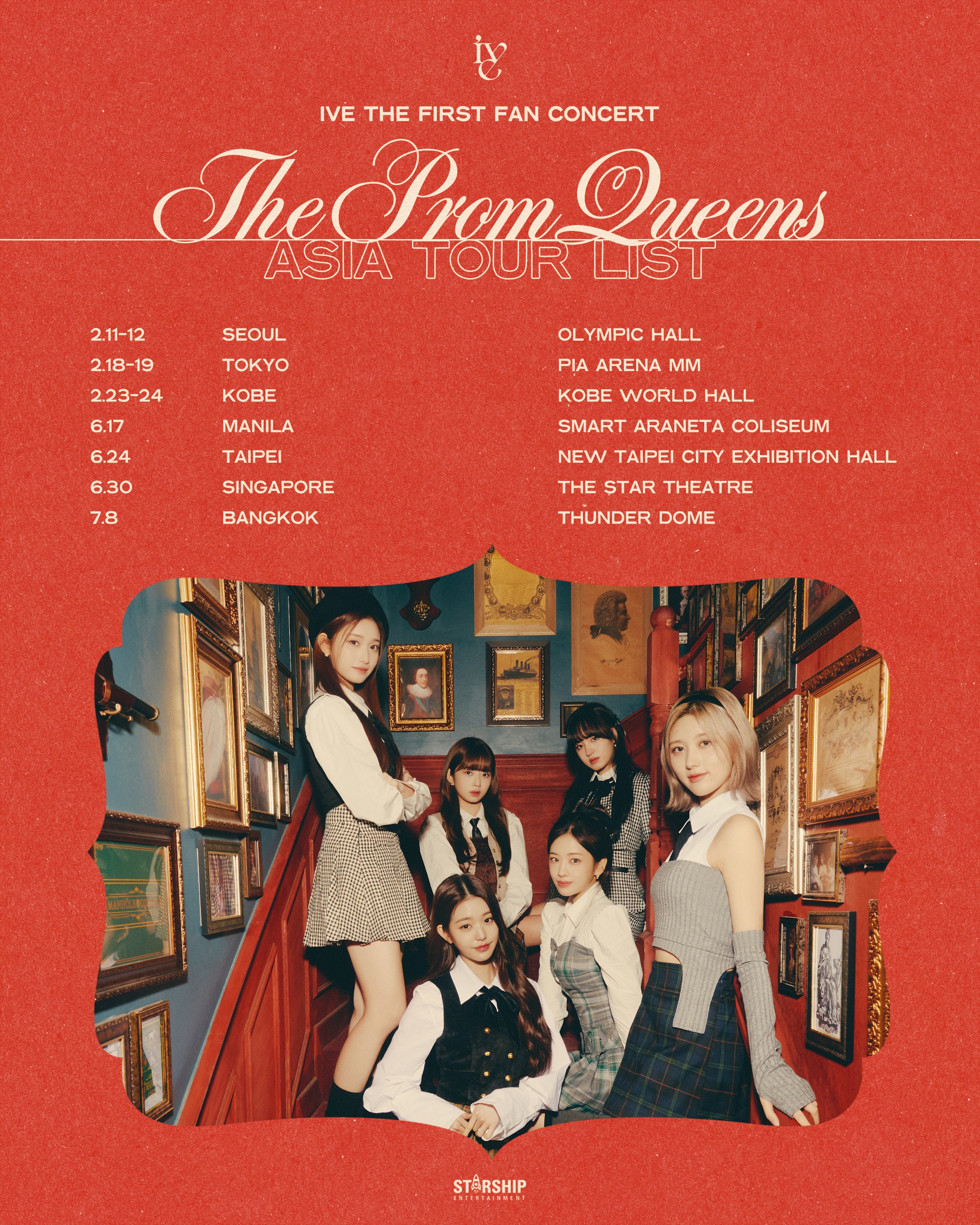 IVE Fan Concert tour poster