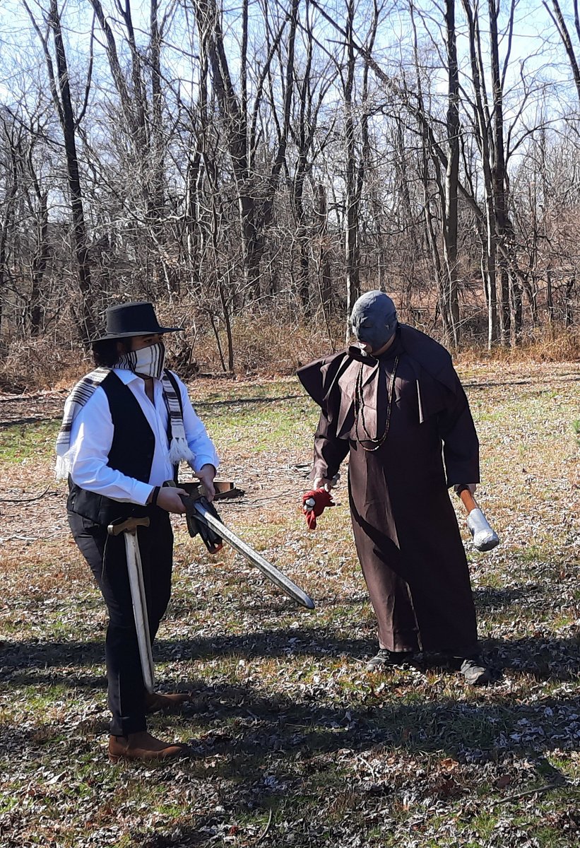aurumlarp's tweet photo. Ydris the Painter, orc priest of Rumat'Abi, the Mother of Monsters, and his duelist bodyguard.

https://t.co/szUJdS0wqW
#LARP #larper #larping #steampunk #larpcostume https://t.co/zDmxwta9km
