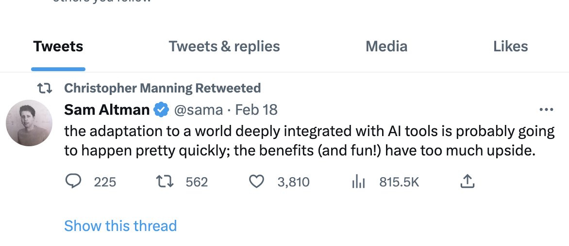 emilymbender's tweet photo. When you're Associate Director of something called "Human-Centered Artificial Intelligence" but the $$ all comes from Silicon Valley so you feel compelled to retweet the clown suggesting that the poors should have LLM-generated medical advice instead of healthcare. https://t.co/vuVo2OBKrp