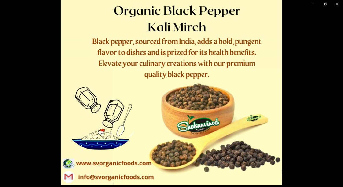 #blackpepper #kalimirch #organicspices #spices #organicindia #canadaorganic #organicproducts #organic