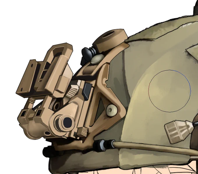 (途中)当初は GPNVG-18 をインストールする予定でしたでも描くのに時間がかかりそうな気がするな…それとも…差分がいい…? 