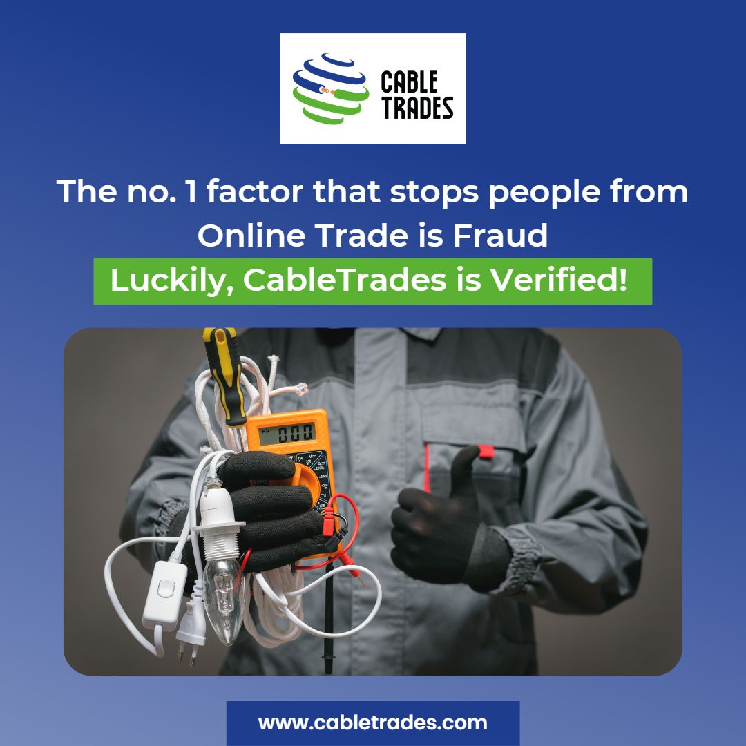CableTrades's tweet photo. It may be hard to find a fraud-free platform, but your search ends with CableTrades, India’s no.1 cable trading platform! 

👉https://t.co/y6j6CjCyjp

#cableaccessories #cablemanagement #cables #qualitycables #cablesupplier #cablemanufacturer #onlinecabletrading https://t.co/J4wP7JJfRP