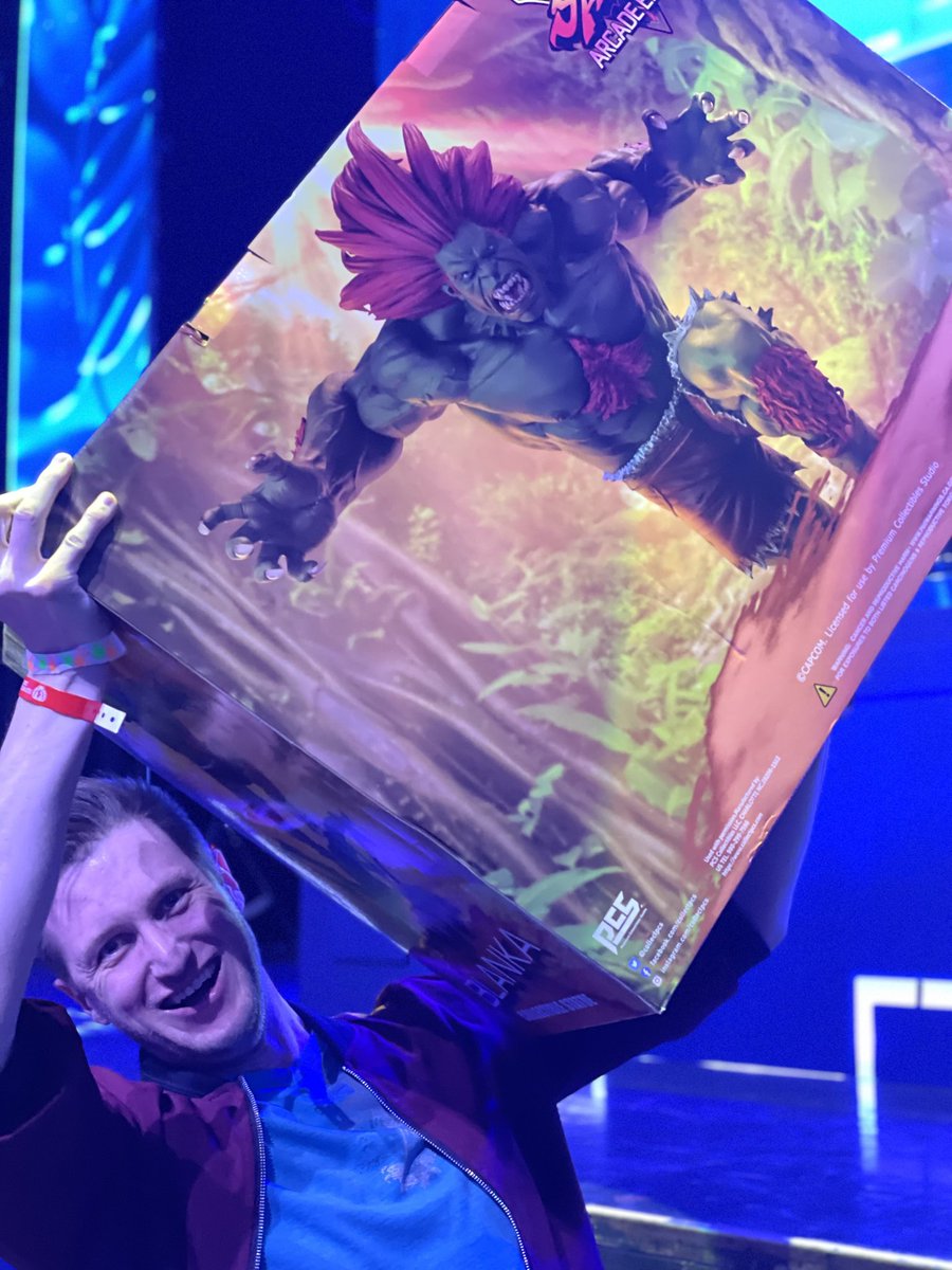 Won the Giant Blanka statue!
