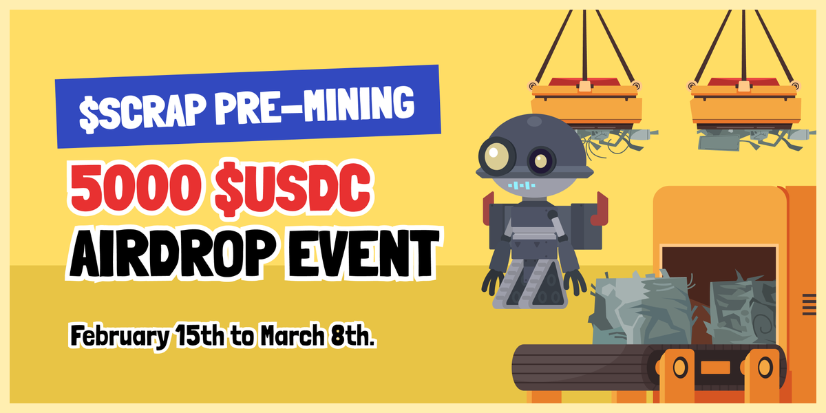 Orbcity building is a new money gun.
I loaded $Scrap and $USDC generously.
event detail👇