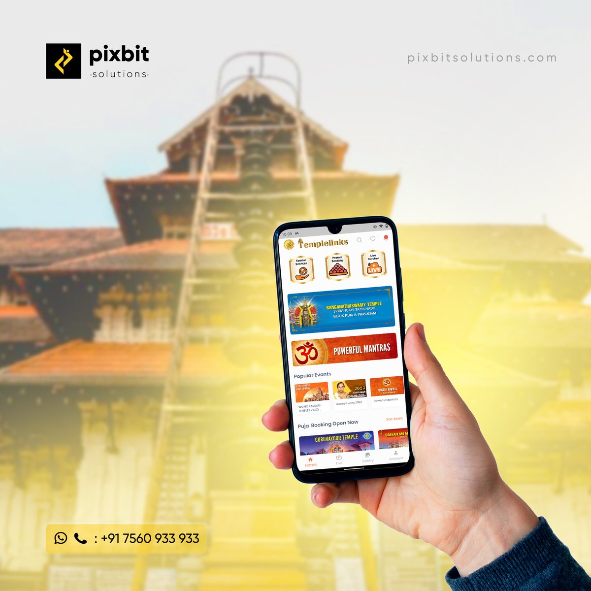 pixbitsolutions's tweet photo. Check out the user-friendly design of our #pujabooking App.

Want to develop #customized Puja Booking App? Connect with us

✉️ contact@pixbitsolutions.com
📱 +91 7560 933 933 https://t.co/YsoW2GHzGH