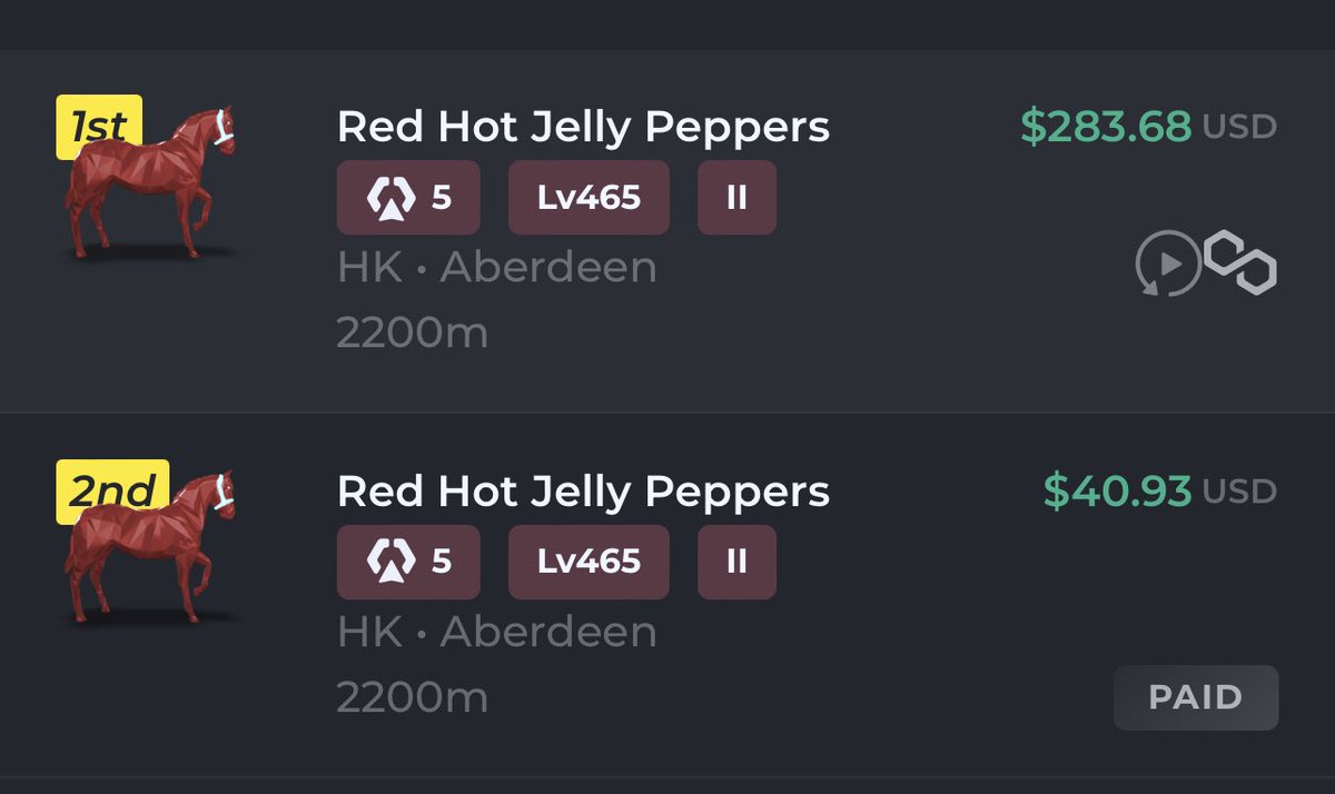 Bred 3 horses only for maiden, only this one made it into the finals. What a run.