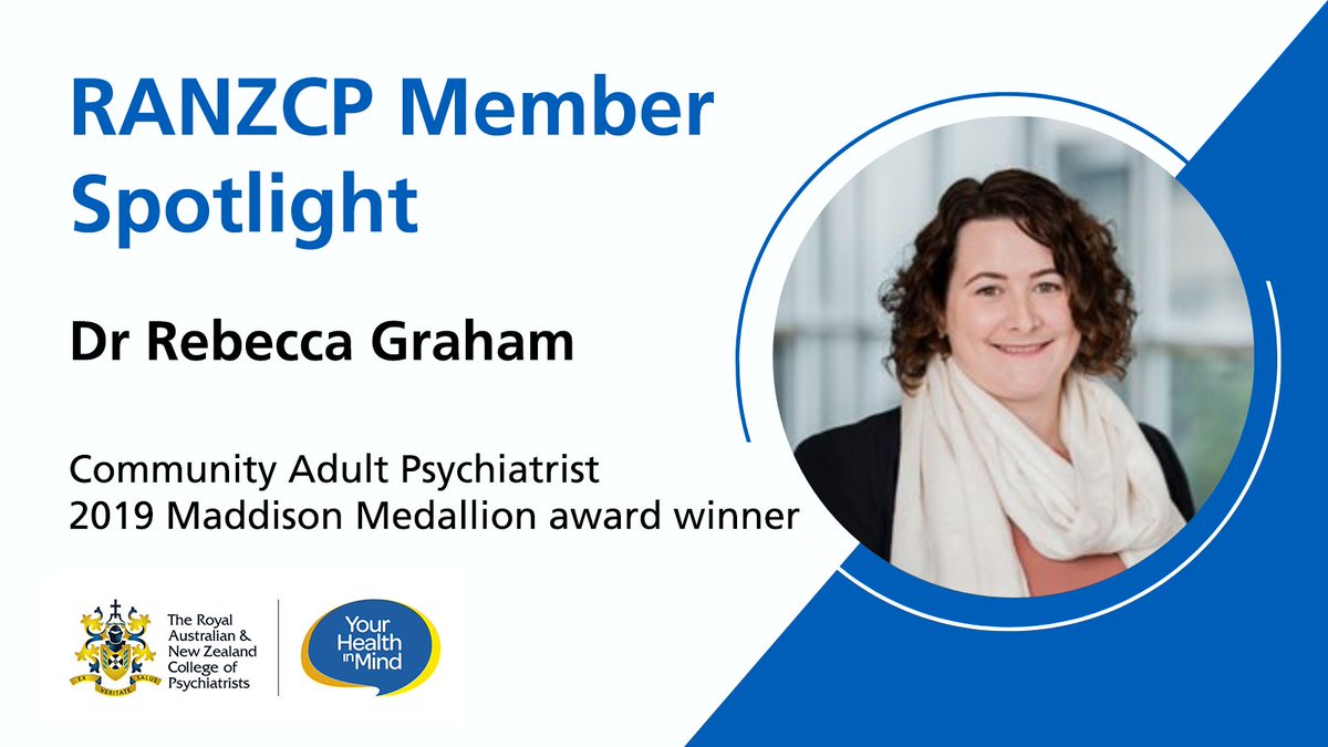 #RANZCPmember spotlight - We recently spoke with Dr Rebecca Graham and asked her about her career pathway since Fellowship and what she enjoys doing outside of work.

Find out more about Dr Graham here: ow.ly/Z93Y50MUYfz