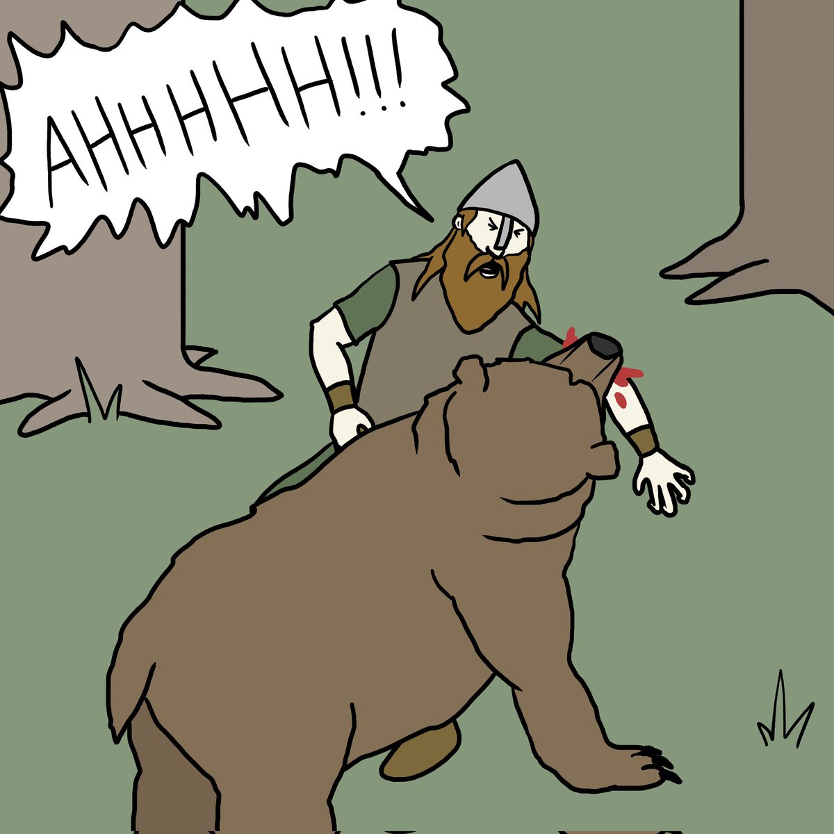 comedy_viking's tweet photo. 81 - Lars, applying first aid.
#comedyviking #cartoon #webcomic #art #illustration #vikings #norse #drawing #puns #firstaid #notleft https://t.co/GzzX0zGVAB