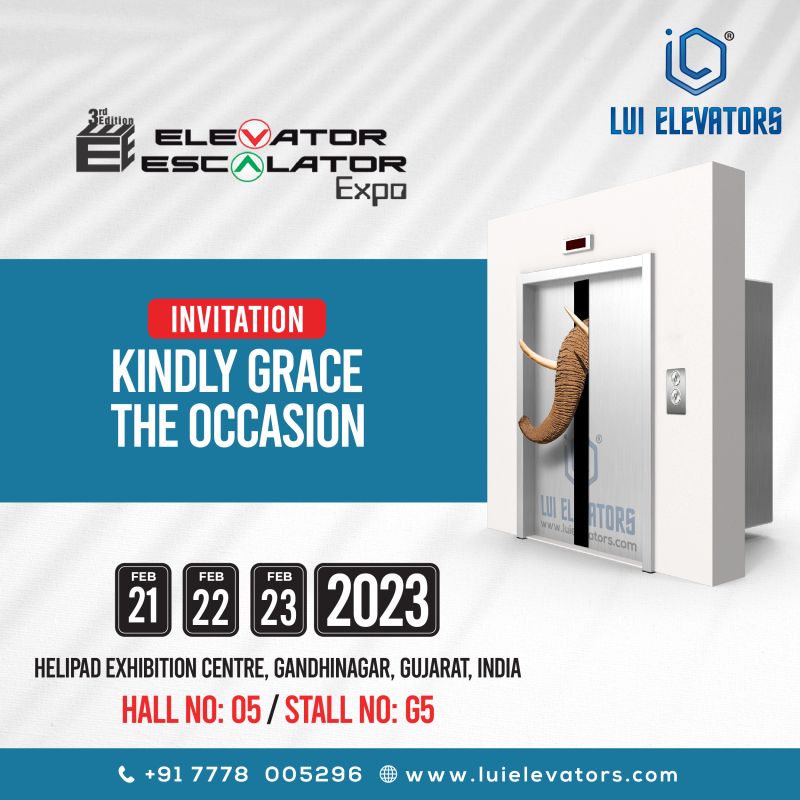 ElevatorLui's tweet photo. We are excited to welcome you to the event. Visit and discover our quality-driven range of products.

For further info, kindly connect through: +91-9924099321, E-Mail: info@luielevators.com,
#elevators #lift #manufacturer #ahmedabad #india #design #expo https://t.co/Yo6ztCHh8J