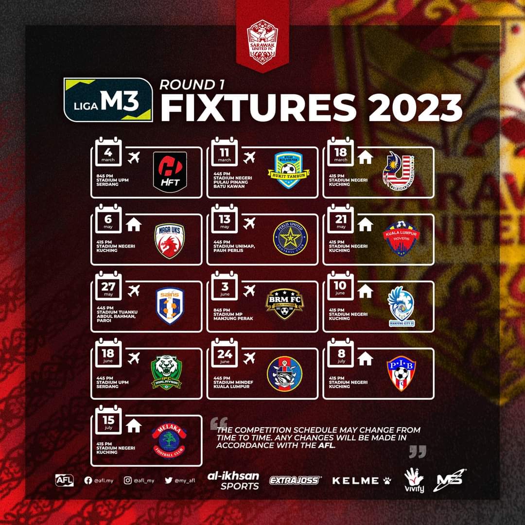 sufc_rasmi's tweet photo. Get Ready!
Our Match Fixtures are Here! https://t.co/lLa9YURb4R