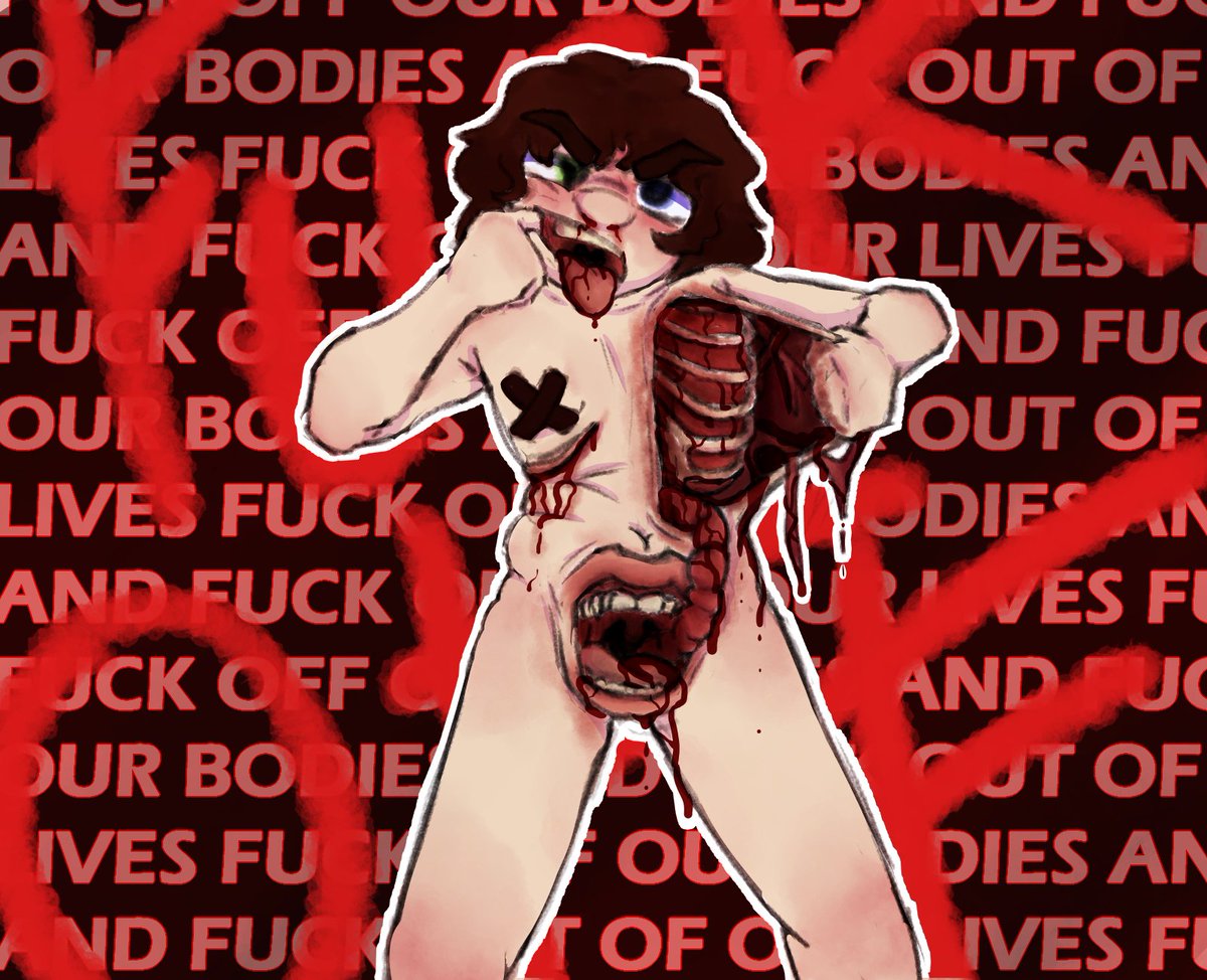 CW: Gore, Body Horror
I'm so tired of our bodies being policed and our identities controlled.

#TransRightsAreHumanRights #LGBT #WomensRights #humanrights #Transboy #ftm #vent #TransWomenAreWomen #AbortionIsHealthcare