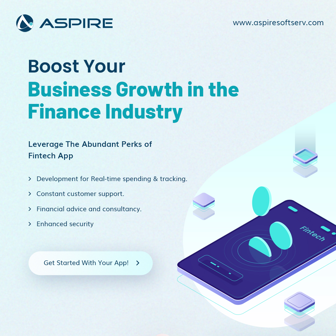 aspiresoftserv's tweet image. Our team of expert developers can assist you in building a #FintechApp that will make it easier for you to stay ahead of your competitors and shape the future of your business.
Email: sales@aspiresoftserv.com
Contact: +919099078961
#fintechappdevelopment #aspiresoftserv