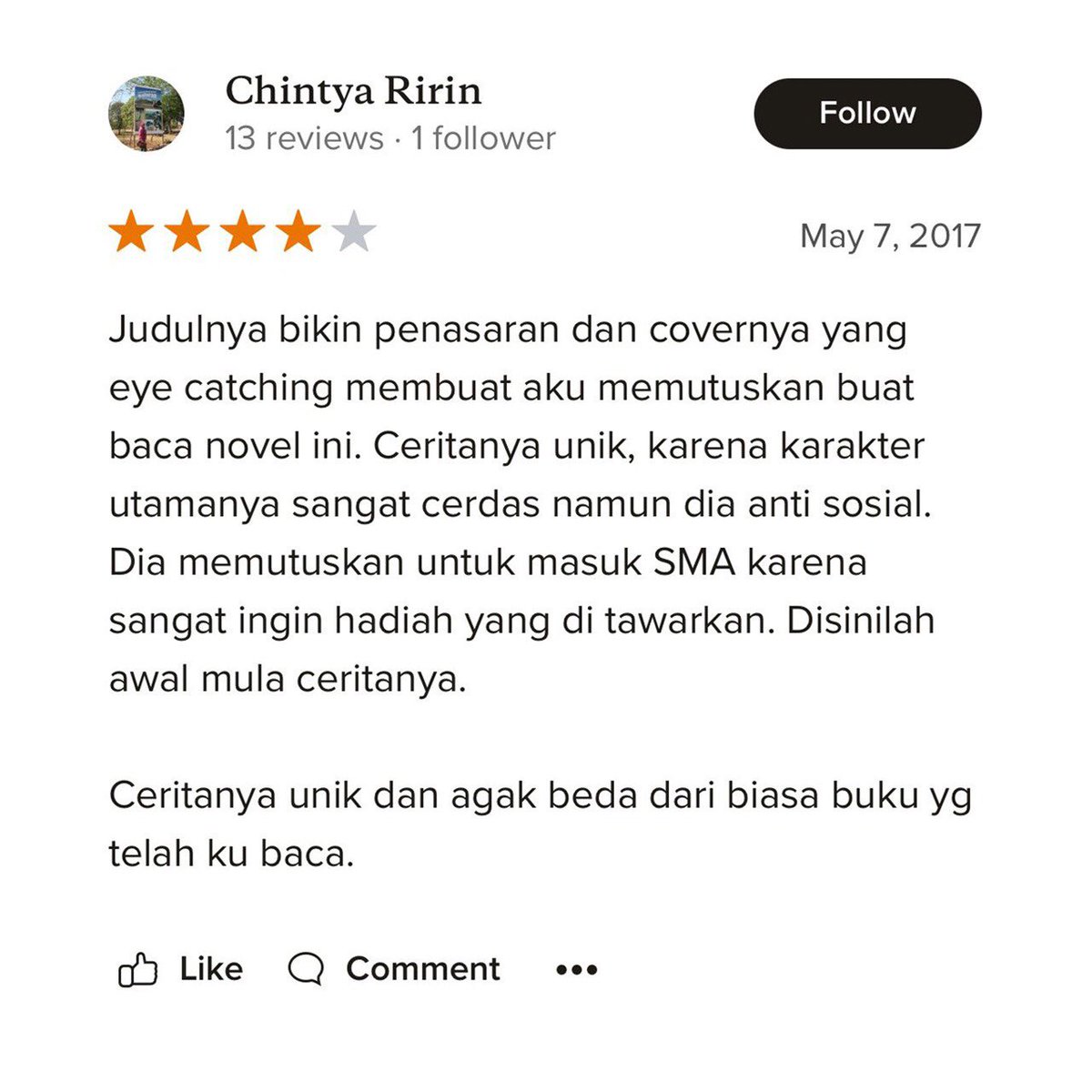 txtdaripenerbit on Twitter: "Ini dia beberapa review goodreads dari