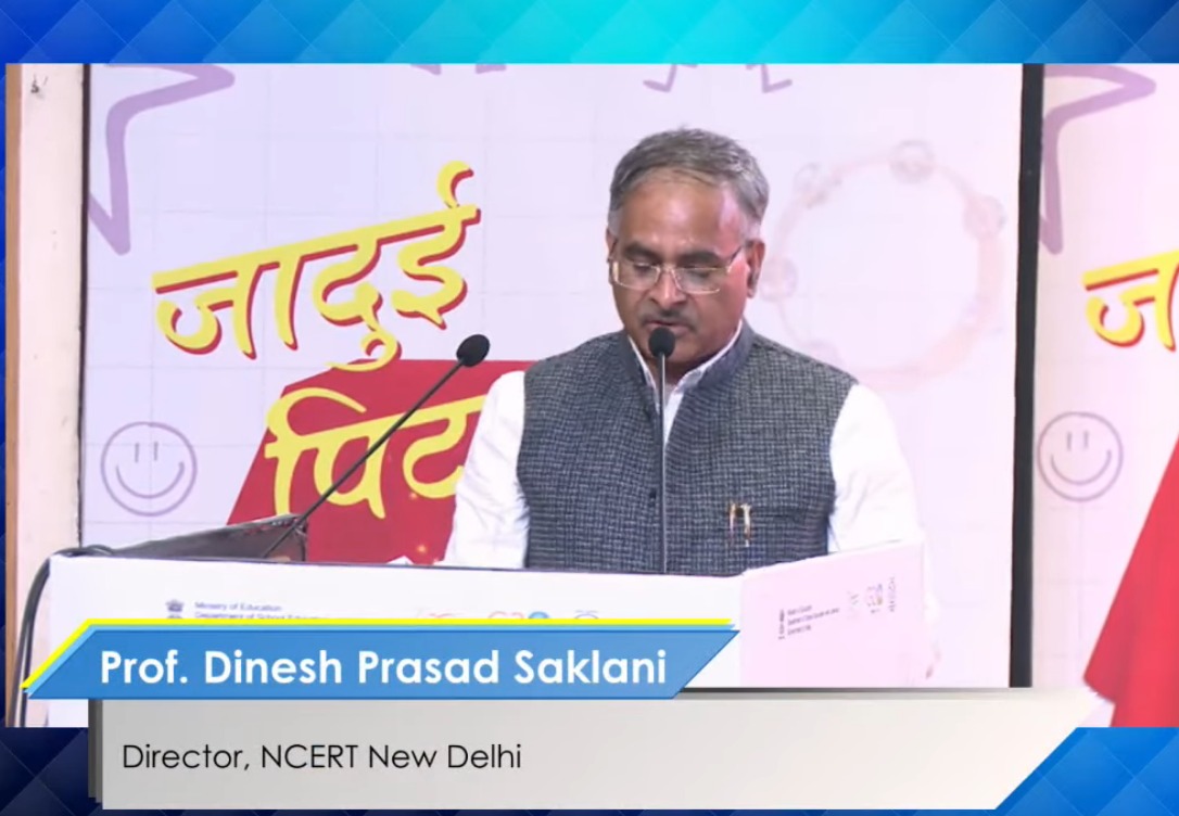 NCERT on Twitter "Address by Prof. Dinesh Prasad Saklani, Director, NCERT at the launch of